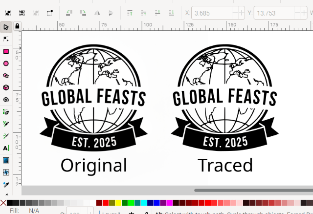 inkscape trace bitmap